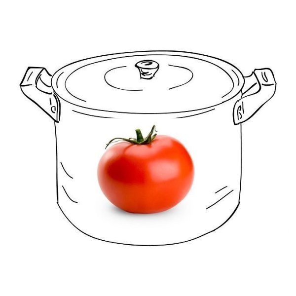 Кастрюля с овощами для детей