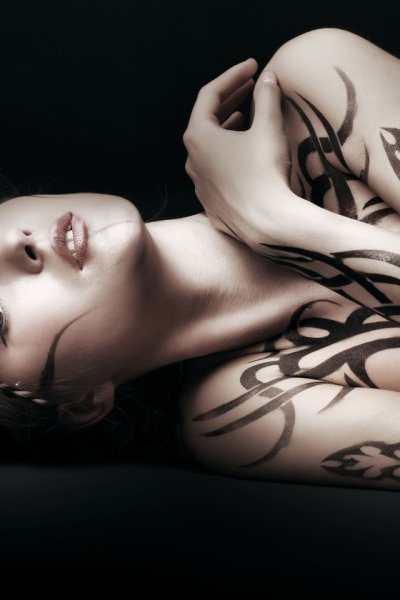 Красивые рисунки на теле девушек