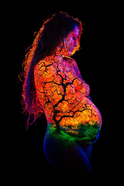 Боди-арт художника John Poppleton