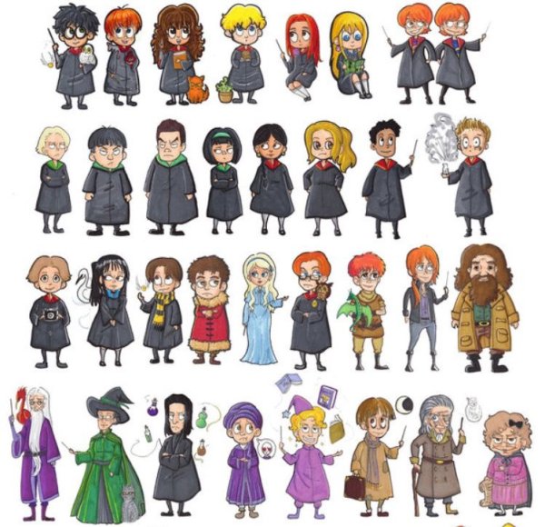 Гарри Поттер рисовка