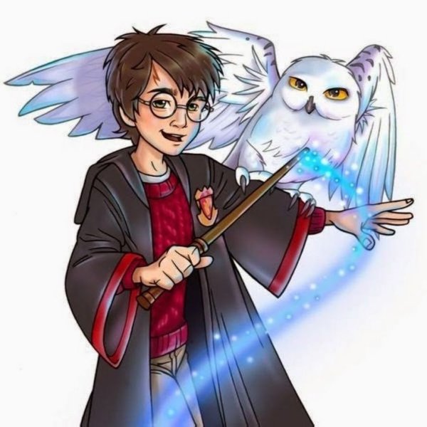 Срисовки Гарри Поттера Рона и Гермионы