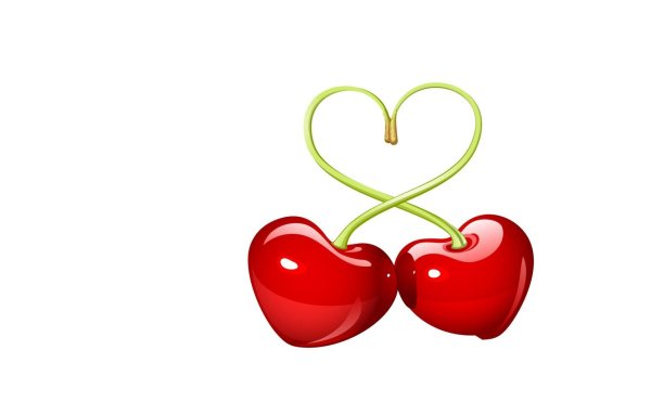 Вишня сердечком