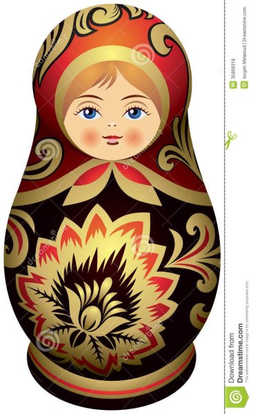 Матрешки платок орнамент