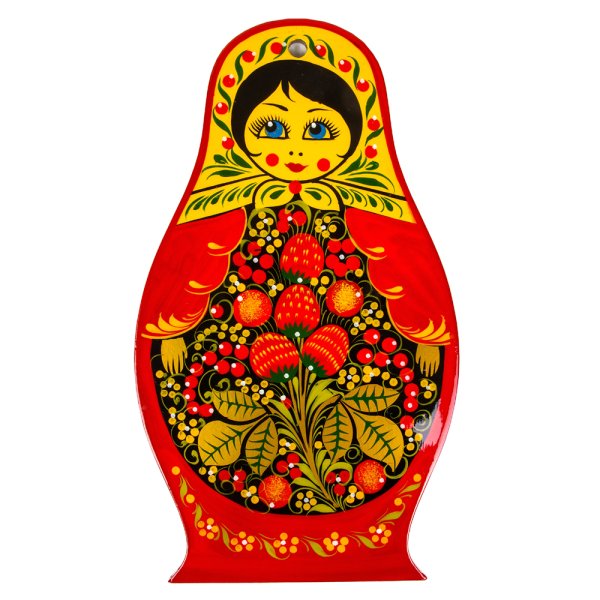 Матрешка Золотая Хохлома роспись