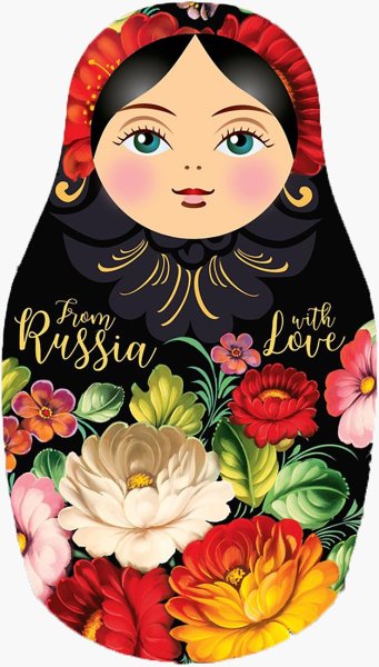 Матрешка Жостовская роспись