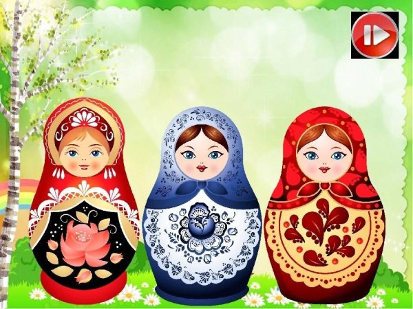 Карточки матрешки