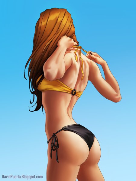 Мультяшные девушки в купальниках