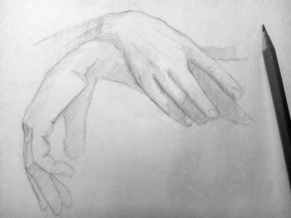 Руки карандашом