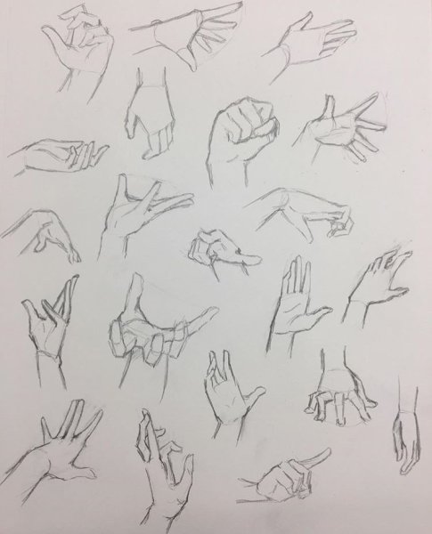 Стили рисования рук