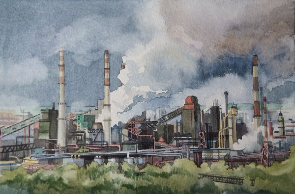 Пейзаж Самохвалов Индустриальный