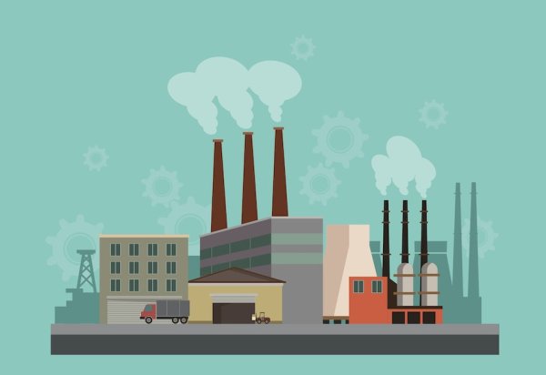 Завод рисунок