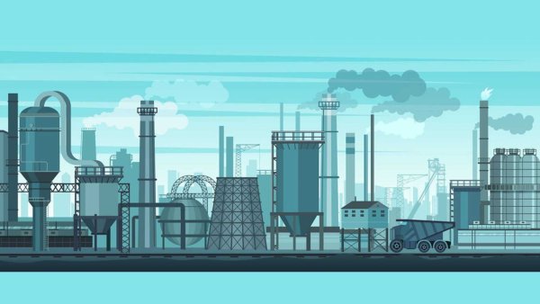 Завод векторное изображение