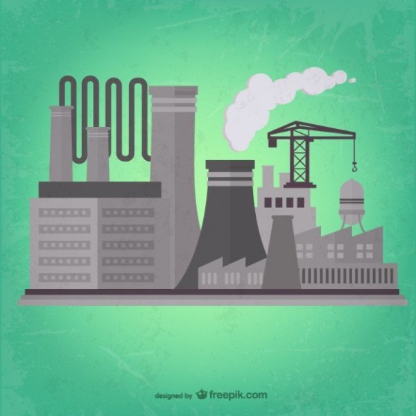 Завод рисунок