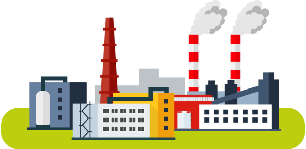 Завод иллюстрация