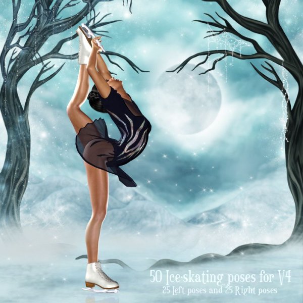 Девушка на коньках картина