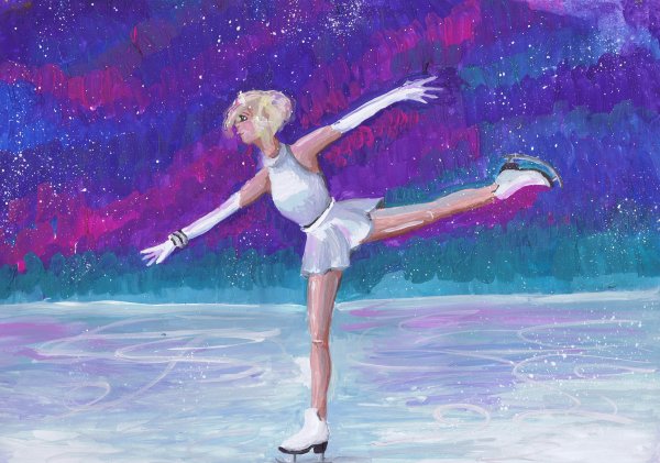 Фигуристка рисунок
