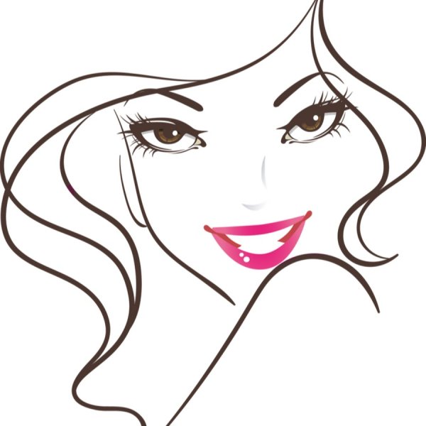 Очертания женского лица