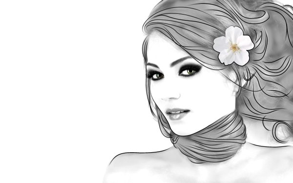 Девушка рисунок