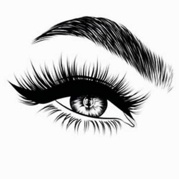 Нарисованные ресницы