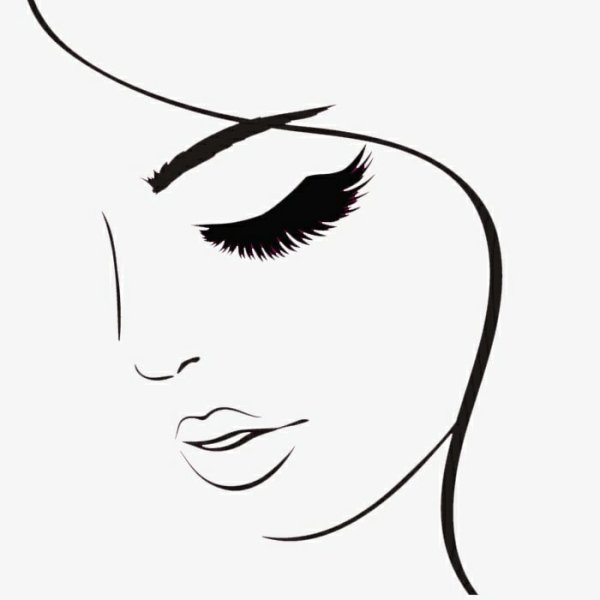 Силуэт лица девушки