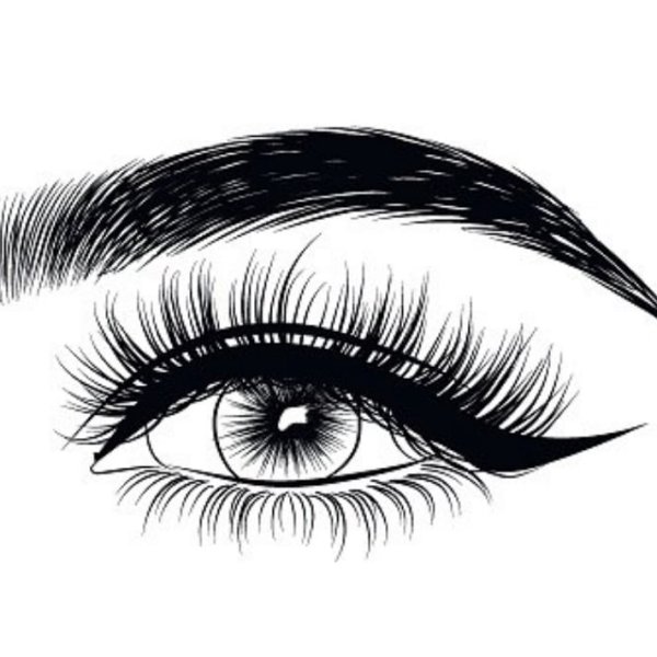 Нарисованные нижние ресницы