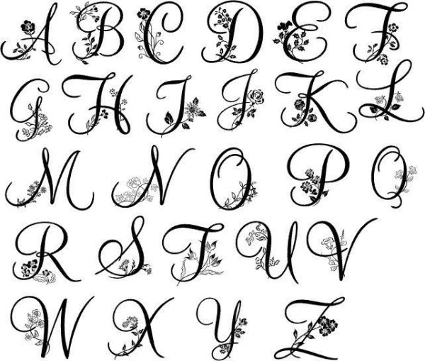 Тату буква а