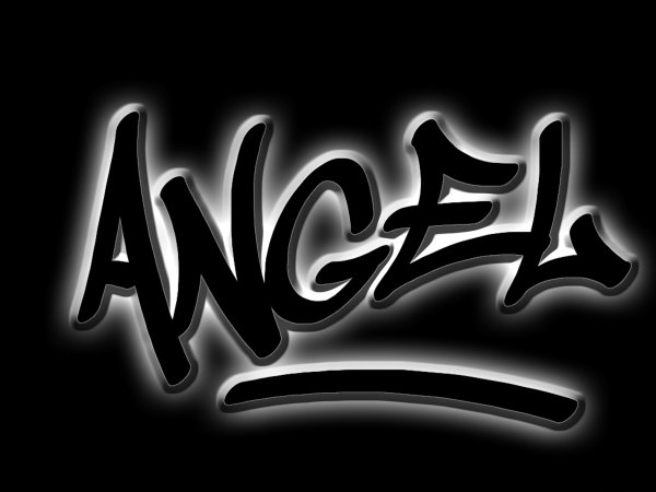 Красивая надпись ангел