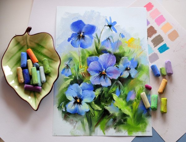 Рисунки пастелью