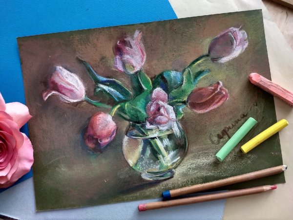 Пейзаж для рисования пастелью