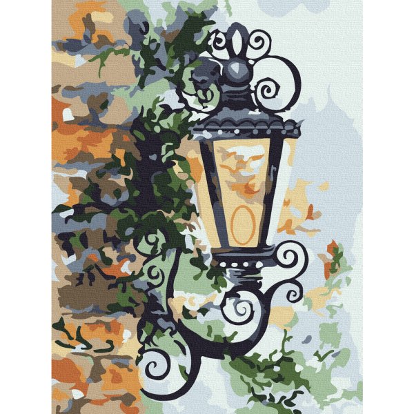 Фонарь рисунок акварелью