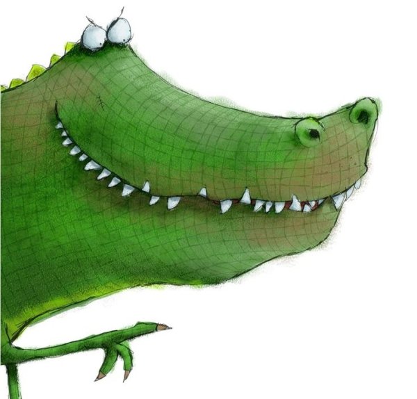 Гигантский крокодил арт