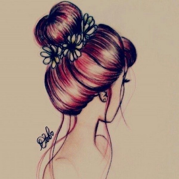 Прически рисунок