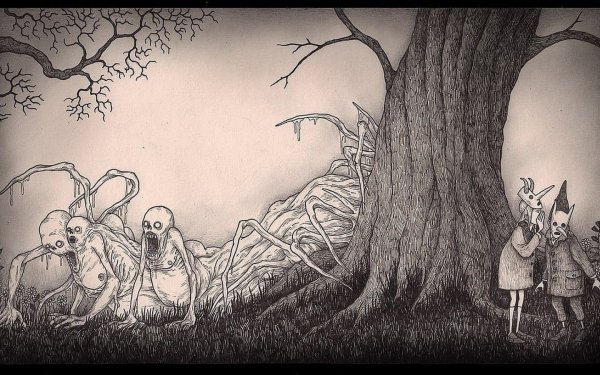 Страшные картинки для срисовки