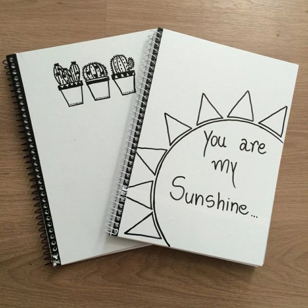 Украсить обложку тетради