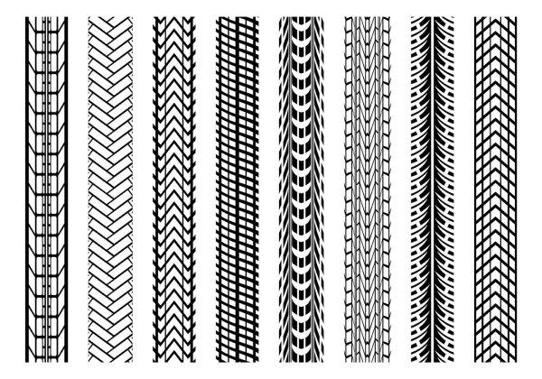 Вектор протектора колеса мотоцикла спереди