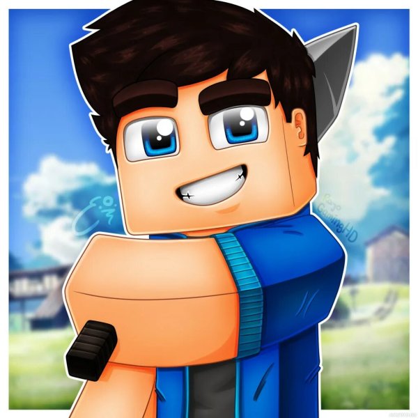 Красивый пейзаж в МАЙНКРАФТЕ