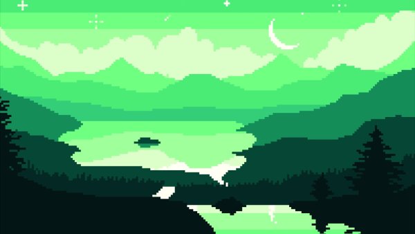 Пиксельная природа