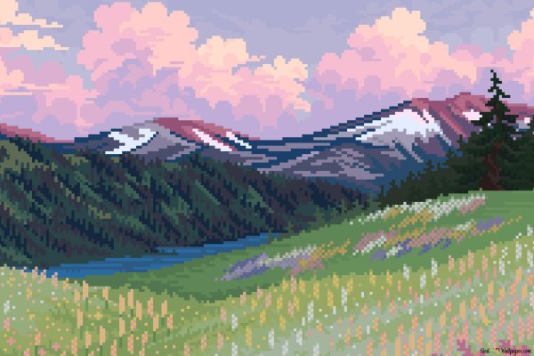 Пиксельный пейзаж