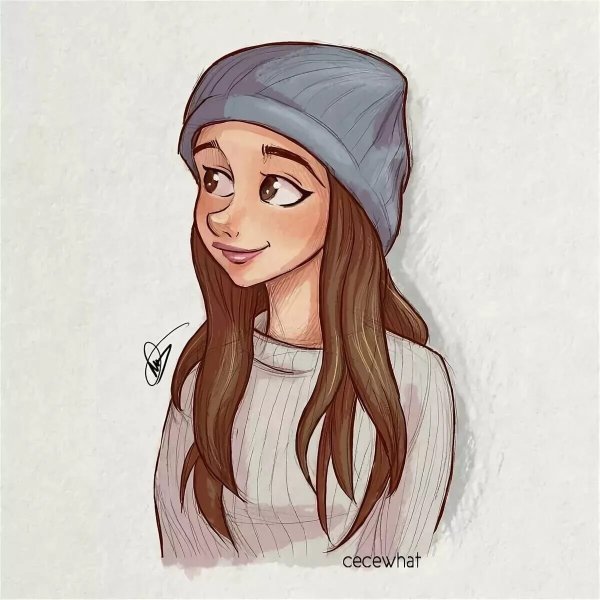 Рисунки для срисовки девочки