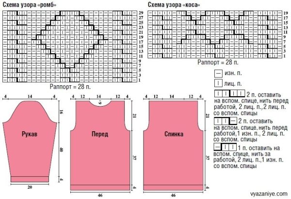Схема узора для ПОЛКВЕРА