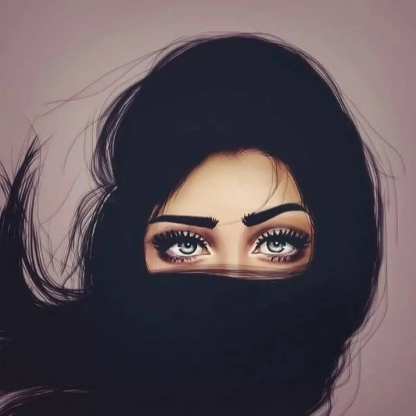 Нарисованная девушка на аву со спины