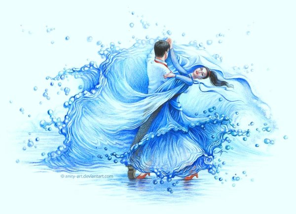 Вальс акварель