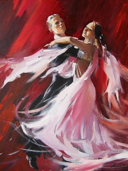 Бальные танцы картина маслом