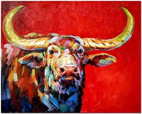 Бык живопись