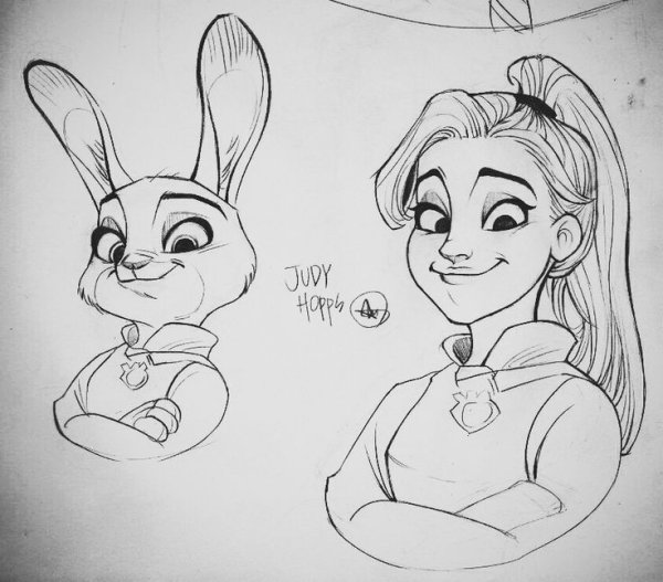 Хуманизация героев Зверополиса