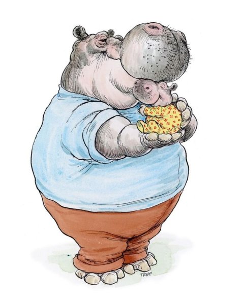 Бегемотик розовенький