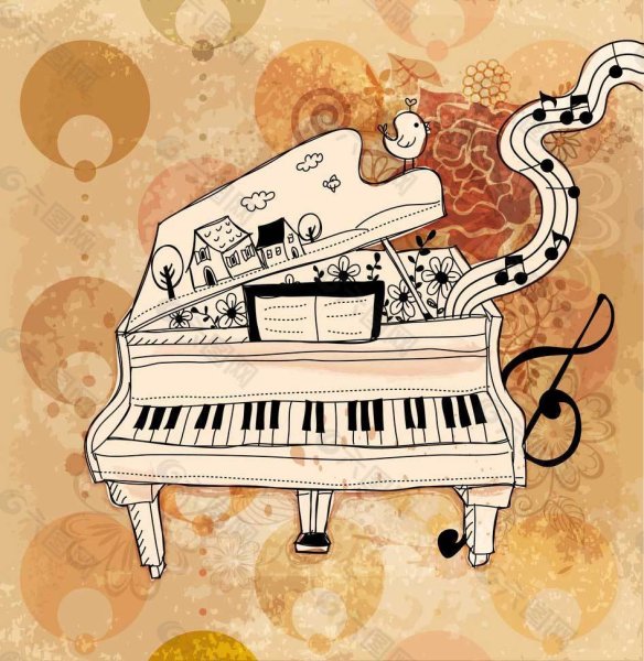 Пианино рисунок