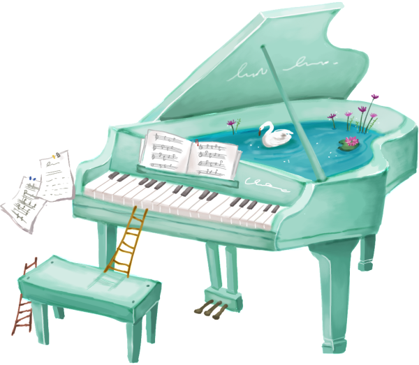 Рояль иллюстрация