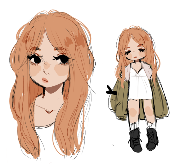 Стили рисования персонажей девушек