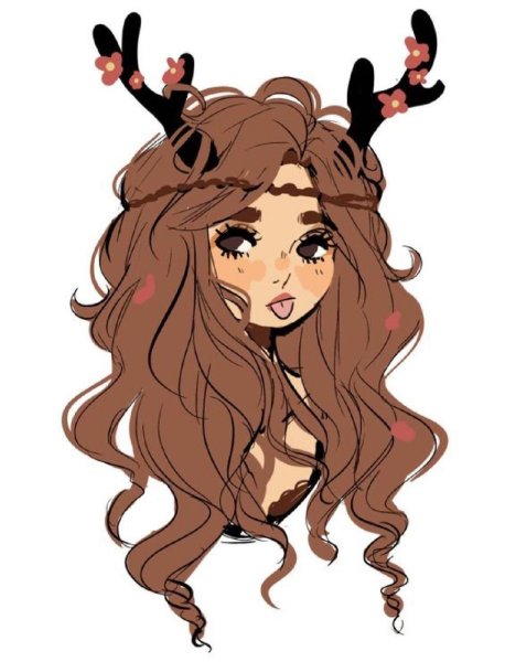 Девушки в мультяшном стил